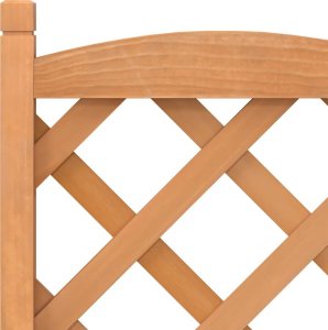 vidaXL Donica z trejażem i kółkami, brązowa, lite drewno jodłowe 7