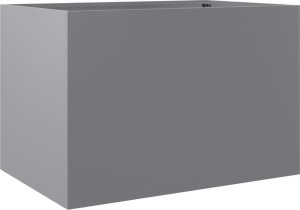 vidaXL Donica, srebrna, 62x47x46 cm, stal galwanizowana 7