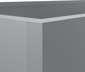 vidaXL Donica, srebrna, 62x47x46 cm, stal galwanizowana 8