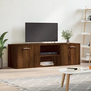 vidaXL Szafka pod TV, brązowy dąb, 120x34x37 cm 1