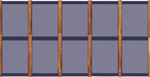 vidaXL Parawan 5-panelowy, ciemnoniebieski, 350x180 cm 4