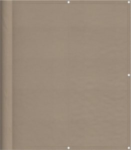 vidaXL Parawan balkonowy, taupe, 120x800 cm, 100% poliester Oxford 2