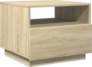 vidaXL Stolik kawowy z podświetleniem LED, dąb sonoma, 50x49x40 cm 3