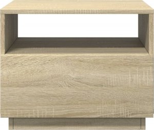 vidaXL Stolik kawowy z podświetleniem LED, dąb sonoma, 50x49x40 cm 7