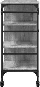 vidaXL Wózek kuchenny, szary dąb sonoma, 87,5x38,5x84,5 cm 10