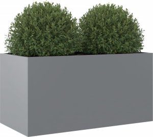 vidaXL Donica srebrna 62x30x29 cm galwanizowana stal 4