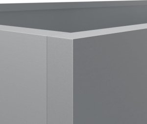 vidaXL Donica srebrna 62x30x29 cm galwanizowana stal 8