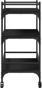 vidaXL Wózek kuchenny, czarny, 65x40x86,5 cm 8