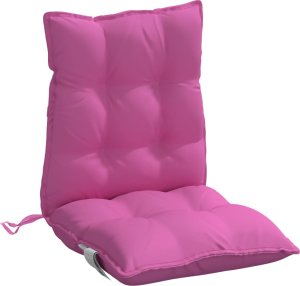 vidaXL Poduszki na krzesła z niskim oparciem, 6 szt., różowe 5