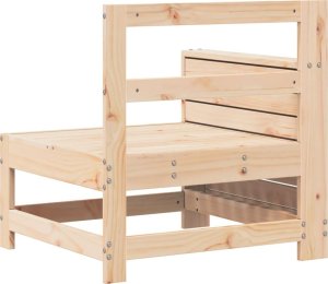 vidaXL Siedzisko ogrodowe z podłokietnikiem i stolikiem, lita sosna 6