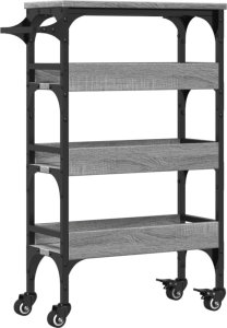 vidaXL Wózek kuchenny, szary dąb sonoma, 53x20x76 cm 2