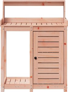 vidaXL Stolik ogrodniczy z półką, 82,5x50x109,5 cm, drewno daglezjowe 5