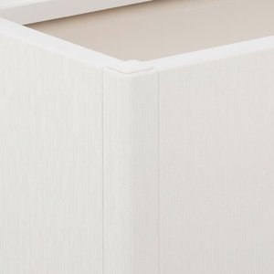 vidaXL Donica ogrodowa z kratką, biała, 80x36x140 cm, PP 7