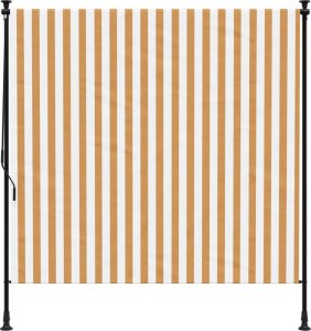 vidaXL Roleta zewnętrzna, pomarańczowo-biała, 150x270 cm 3