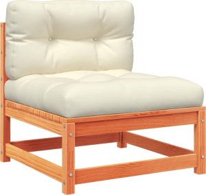 vidaXL 7-cz zestaw wypoczynkowy do ogrodu, z poduszkami, woskowy brąz 5