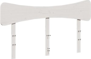 vidaXL Wezgłowie do łóżka, białe, 160 cm, lite drewno sosnowe 2