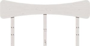 vidaXL Wezgłowie do łóżka, białe, 160 cm, lite drewno sosnowe 4