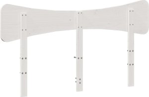 vidaXL Wezgłowie do łóżka, białe, 160 cm, lite drewno sosnowe 6