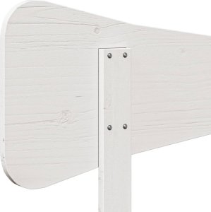 vidaXL Wezgłowie do łóżka, białe, 160 cm, lite drewno sosnowe 7