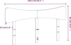 vidaXL Wezgłowie do łóżka, białe, 160 cm, lite drewno sosnowe 9