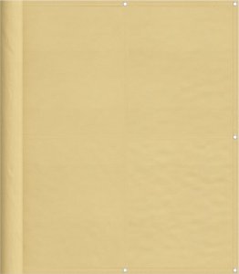 vidaXL Parawan balkonowy, piaskowy, 120x800 cm, 100% poliester Oxford 2