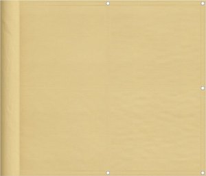 vidaXL Parawan balkonowy, piaskowy, 90x300 cm, 100% poliester Oxford 2