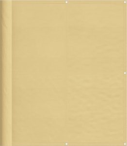 vidaXL Parawan balkonowy, piaskowy, 120x500 cm, 100% poliester Oxford 2