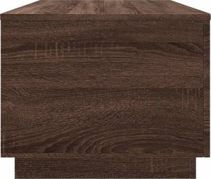 vidaXL Stolik kawowy z oświetleniem LED, brązowy dąb, 90x50x40 cm 8