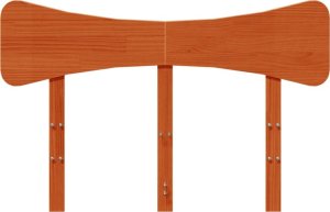 vidaXL Wezgłowie do łóżka, woskowy brąz, 120 cm, lite drewno sosnowe 4