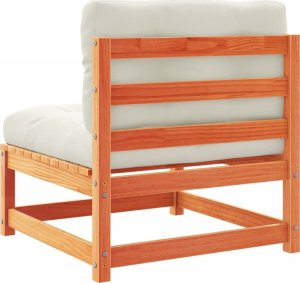 vidaXL 6-cz., ogrodowy zestaw wypoczynkowy z poduszkami, woskowy brąz 7