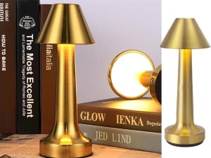 Lampka biurkowa Verk Lampka nocna stołowa do sypialni dotykowa lampa 3 stopniowa bezprzewodowa Lampka nocna stołowa do sypialni dotykowa lampa 3 stopniowa bezprzewodowa 3