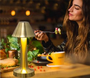 Lampka biurkowa Verk Lampka nocna stołowa do sypialni dotykowa lampa 3 stopniowa bezprzewodowa Lampka nocna stołowa do sypialni dotykowa lampa 3 stopniowa bezprzewodowa 5