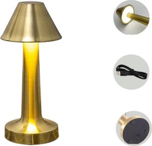 Lampka biurkowa Verk Lampka nocna stołowa do sypialni dotykowa lampa 3 stopniowa bezprzewodowa Lampka nocna stołowa do sypialni dotykowa lampa 3 stopniowa bezprzewodowa 6