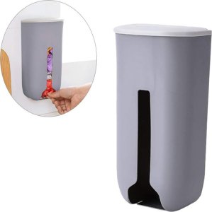 Verk Pojemnik na reklamówki siatki torby organizer na worki kuchenny na ściannę Pojemnik na reklamówki siatki torby organizer na worki kuchenny na ściannę 3