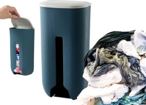 Verk Pojemnik na reklamówki siatki torby organizer na worki kuchenny na ściannę Pojemnik na reklamówki siatki torby organizer na worki kuchenny na ściannę 3