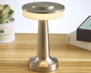 Lampka biurkowa Verk Lampka nocna stołowa dotykowa lampa 3 stopniowa do sypialni bezprzewodowa Lampka nocna stołowa dotykowa lampa 3 stopniowa do sypialni bezprzewodowa 6