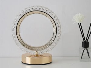 Lampka biurkowa Verk Lampka nocna stołowa pierścień kryształ led rgb Lampka nocna stołowa pierścień kryształ led rgb 6