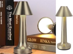 Lampka biurkowa Verk Lampka nocna stołowa do sypialni dotykowa lampa 3 stopniowa bezprzewodowa 3