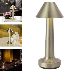 Lampka biurkowa Verk Lampka nocna stołowa do sypialni dotykowa lampa 3 stopniowa bezprzewodowa 10