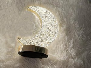 Lampka biurkowa Verk Lampka nocna stołowa księżyc kryształ led rgb usb 8