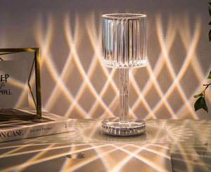 Lampka biurkowa Verk Lampka nocna stołowa kryształ led rgb usb pilot 4