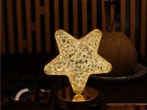 Lampka biurkowa Verk Lampka nocna stołowa gwiazda kryształ led rgb usb Lampka nocna stołowa gwiazda kryształ led rgb usb 3