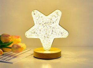 Lampka biurkowa Verk Lampka nocna stołowa gwiazda kryształ led rgb usb Lampka nocna stołowa gwiazda kryształ led rgb usb 8