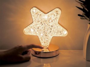 Lampka biurkowa Verk Lampka nocna stołowa gwiazda kryształ led rgb usb Lampka nocna stołowa gwiazda kryształ led rgb usb 10