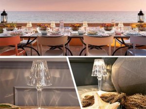 Lampka biurkowa Verk Lampka nocna stołowa kryształ led rgb usb pilot 9