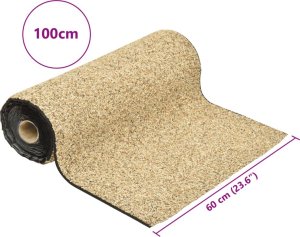 Palenisko ogrodowe vidaXL Wykładzina do oczka wodnego, z kamyczkami, piaskowa, 100x60 cm 6