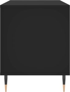 vidaXL Szafka na płyty, czarna, 100x38x48 cm, materiał drewnopochodny 5