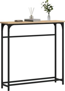 vidaXL Stolik konsolowy, dąb sonoma, 75x19,5x75 cm 3