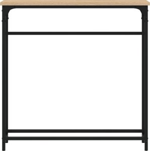 vidaXL Stolik konsolowy, dąb sonoma, 75x19,5x75 cm 4