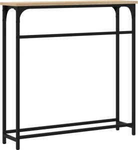 vidaXL Stolik konsolowy, dąb sonoma, 75x19,5x75 cm 6